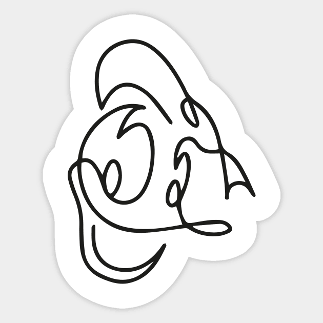 Donald Duck Sticker by MokeyDesign